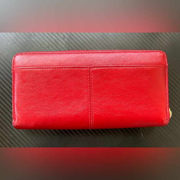Red Coach Wallet - Picture 2 of 5
